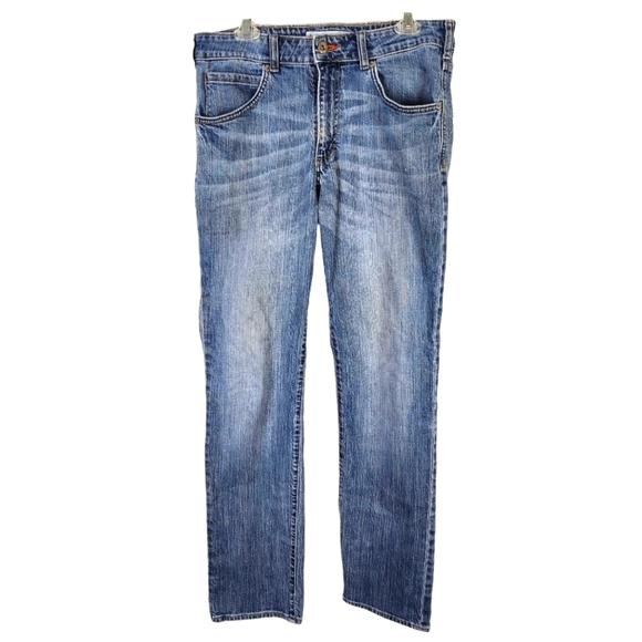 Lee Straight Fit Straight Leg Stone Washed Jeans Size 34x34 - Picture 1 of 8